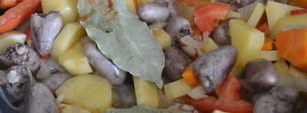 острое жаркое с куриными сердечками и картофелем. Шаг 5