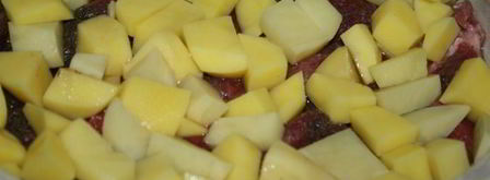 сытное жаркое с говядиной и фасолью. Шаг 4