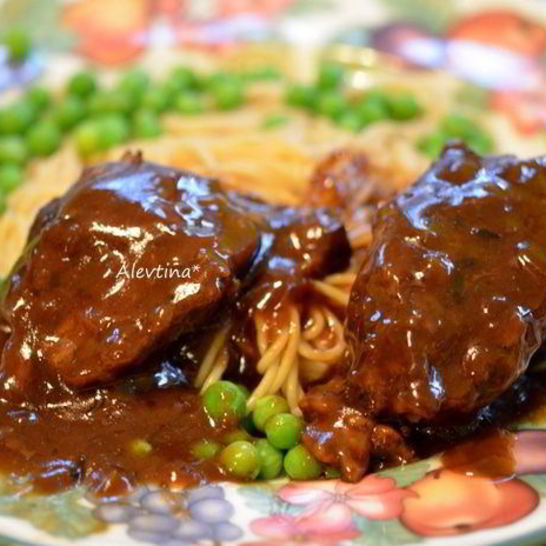Рецепт жаркого из говядины с кофейным соусом