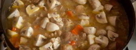 жаркое из индейки с карри и грибами. Шаг 5