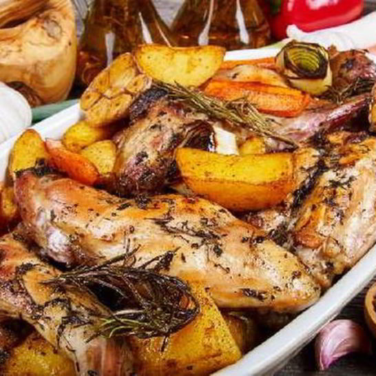 Рецепт жаркого из кролика из овощами