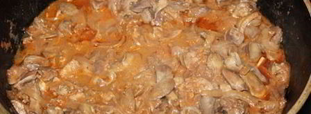 жаркое из куриных потрошков. Шаг 5