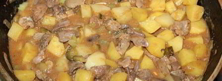 жаркое из куриных потрошков. Шаг 6