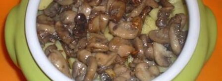 жаркое из сердечек с грибами в горшочке. Шаг 4