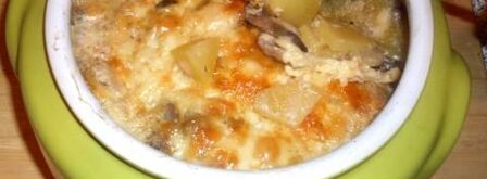 жаркое из сердечек с грибами в горшочке. Шаг 6