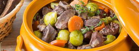 жаркое из свиного сердца с брюссельской капустой. Шаг 16