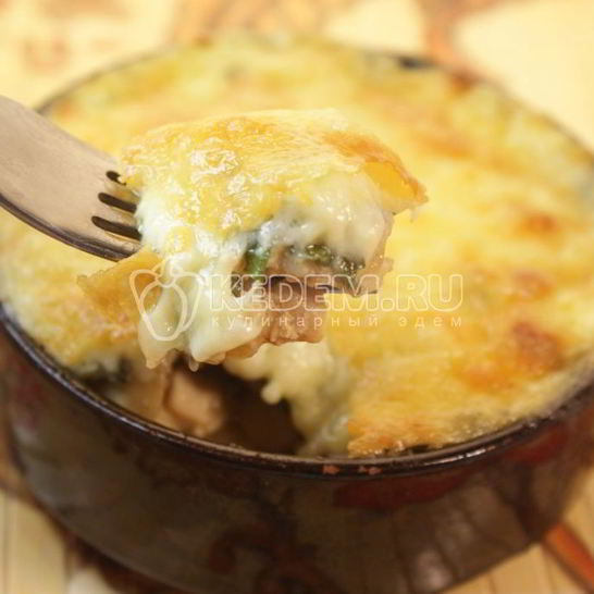 Рецепт жаркого под сыром