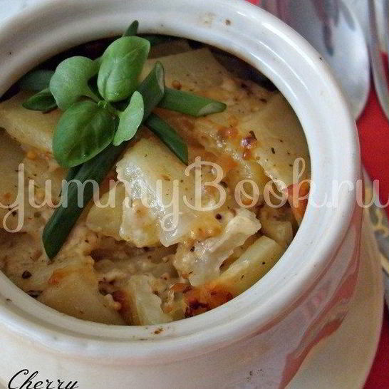 Рецепт жаркого с грибами в горшочке