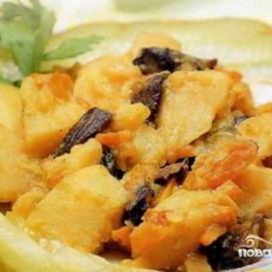 Рецепт жаркого с грибами