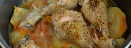 жаркое с курицей в мультиварке. Шаг 6