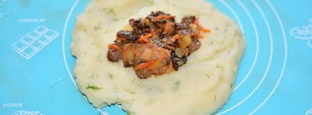 картофельные зразы с грибами в духовке. Шаг 7