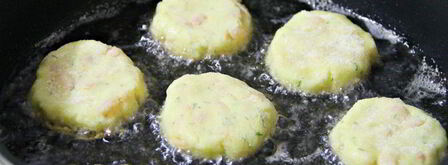 картофельные зразы с креветками. Шаг 7