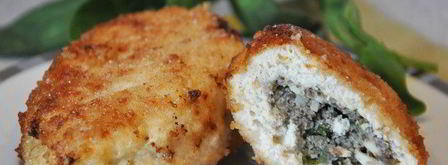 куриные зразы с грибами и базиликом. Шаг 7