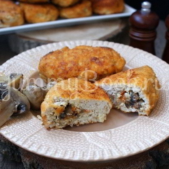 Рецепт куриных зраз с грибами