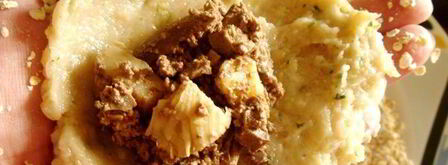 куриные зразы с печенью и солеными груздями. Шаг 3