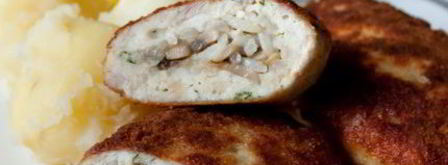 куриные зразы с рисом и грибами. Шаг 9