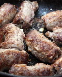 Зразы говяжьи с овощами