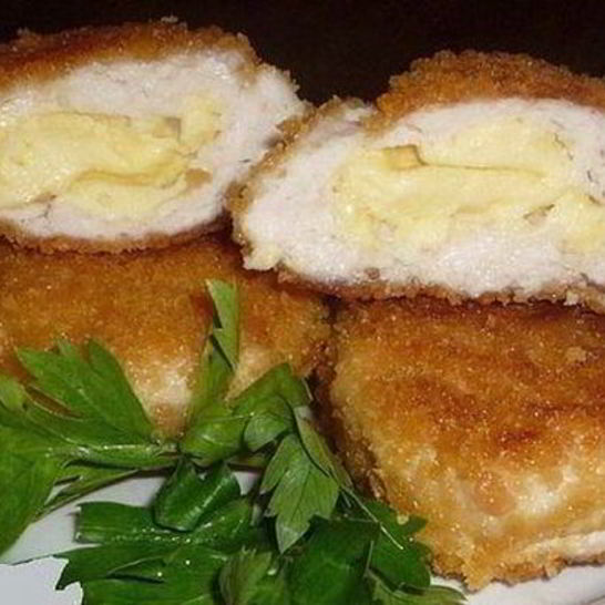 Рецепт зраз из куриного филе с сыром
