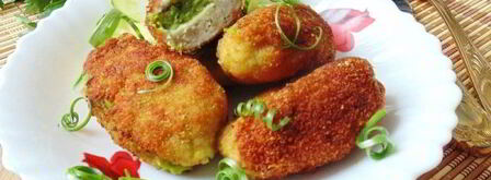 зразы из рыбы с зеленым горошком. Шаг 13