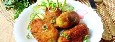 зразы из рыбы с зеленым горошком. Шаг 14