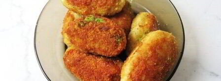 зразы из рыбы с зеленым горошком. Шаг 12