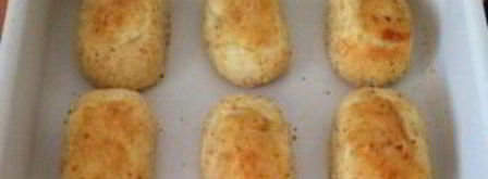 зразы картофельные с мясом в духовке. Шаг 8