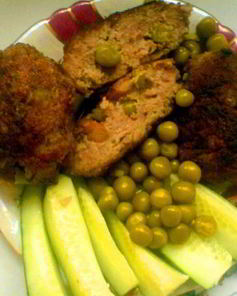 Зразы мясные с бобовыми