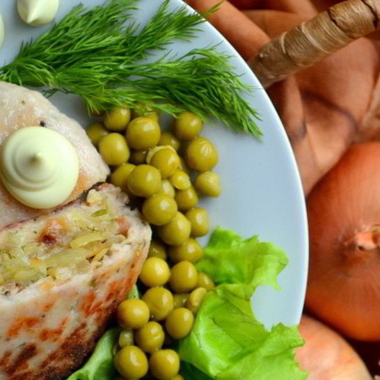 Рецепт зраз с картофелем и жареным луком