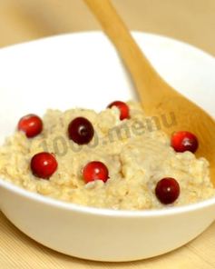 Геркулесовая каша на воде с растительным маслом