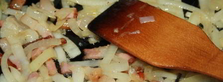 ароматная гречка с луком и беконом. Шаг 3