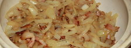 ароматная гречка с луком и беконом. Шаг 4