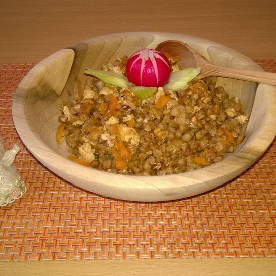 Рецепт гречки по-купечески с куриным фаршем