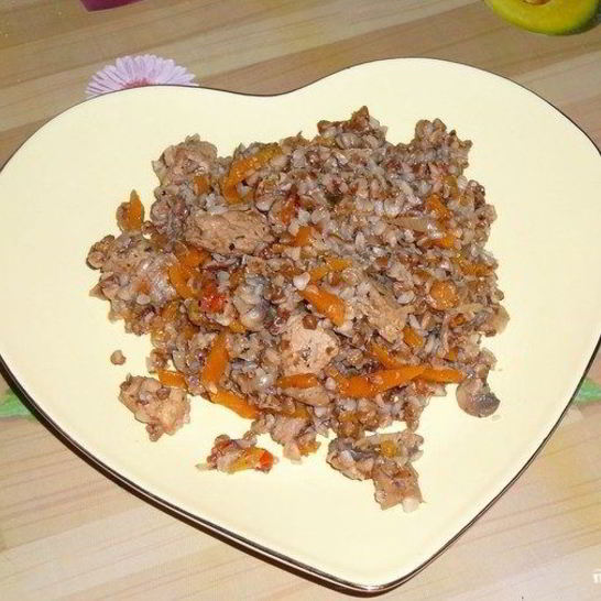 Рецепт гречки по-купечески со свининой в духовке