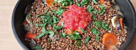 гречка с фаршем и овощами. Шаг 10