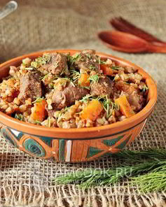 Гречка с говядиной в мультиварке