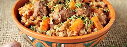 гречка с говядиной в мультиварке. Шаг 14