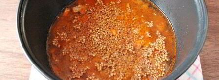 гречка с говядиной в мультиварке. Шаг 11