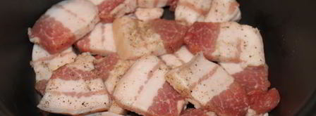 гречка с грудинкой в мультиварке. Шаг 4