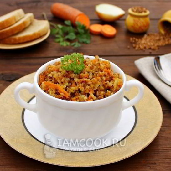 Рецепт гречки с морковью и луком в мультиварке