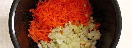 гречка с морковью и луком в мультиварке. Шаг 5