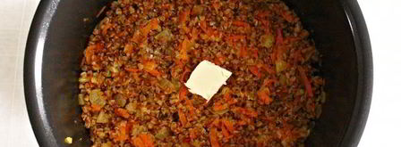 гречка с морковью и луком в мультиварке. Шаг 8