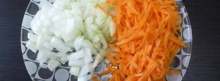 гречка с овощами и мясной тушенкой. Шаг 4