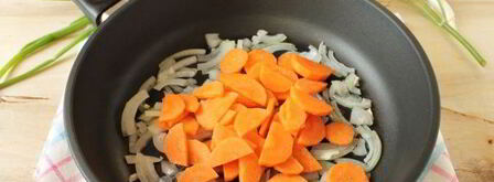 гречка с овощами на сковороде. Шаг 5