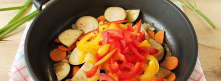 гречка с овощами на сковороде. Шаг 8