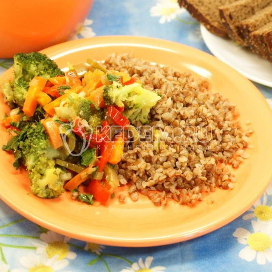 Рецепт гречки с овощами