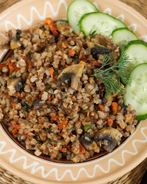 Гречка с шампиньонами