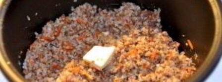 гречка с тушенкой в мультиварке. Шаг 6