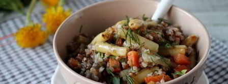 гречка со стручковой фасолью. Шаг 12