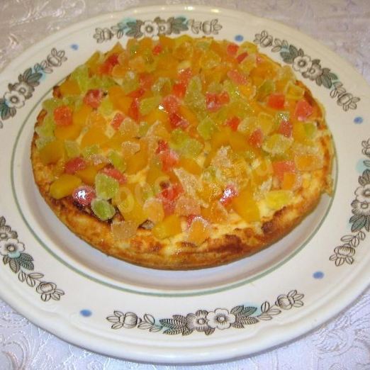 Гурьевская каша с изюмом орехами и цукатами