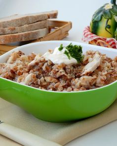 Каши с курицей